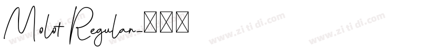Molot Regular字体转换